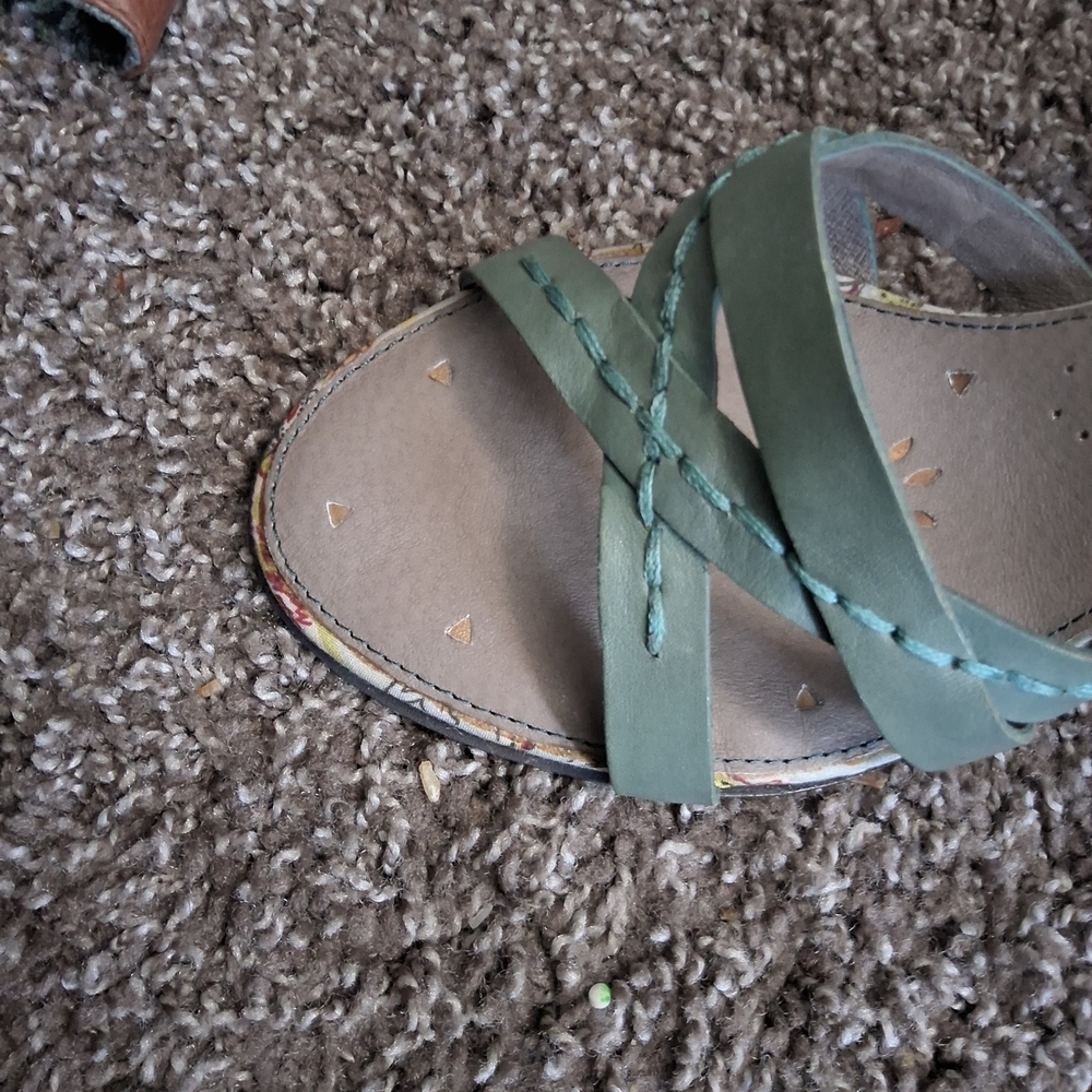 Kenzie Mint Green Strappy Sandals - Picture 6 of 16